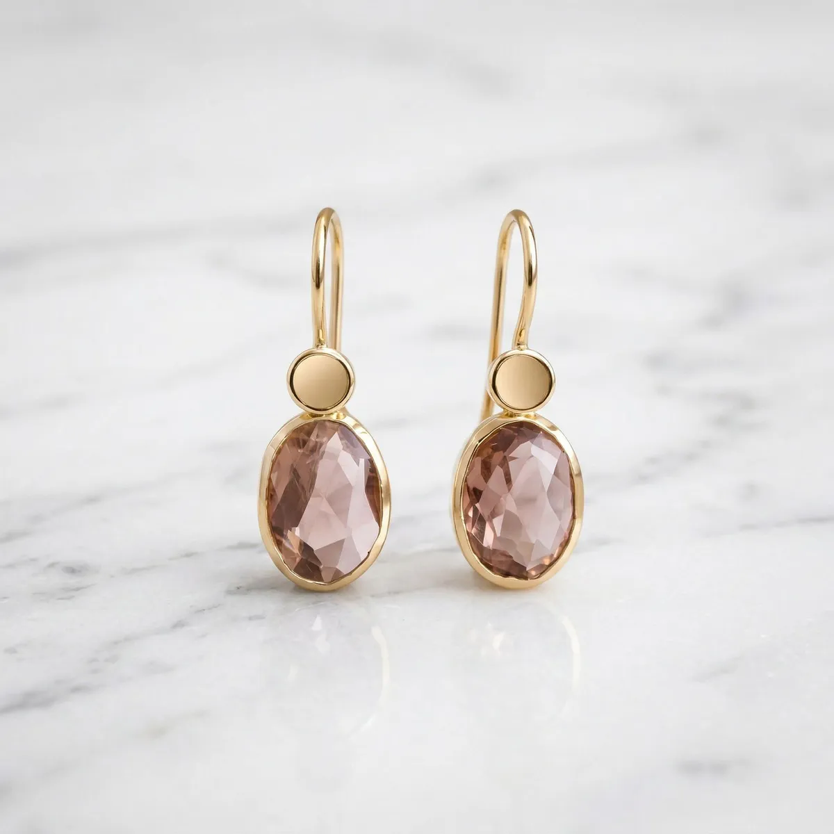 Ohrringe · Turmaline · 585 Gelbgold