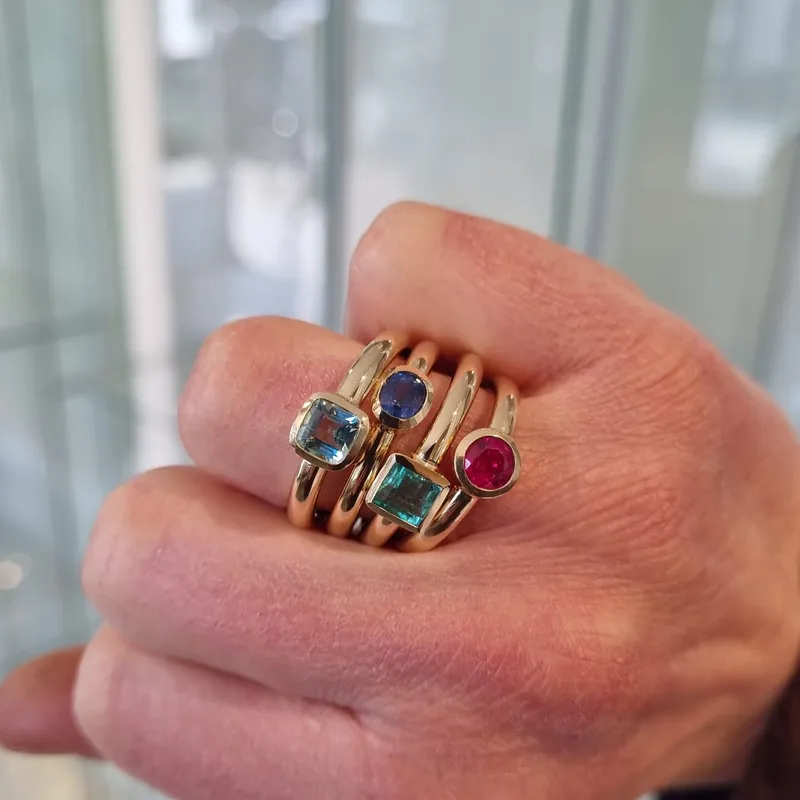 Umgearbeitete Ringe – Nachher